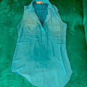 Loft Sleeveless Pocketed Aqua S